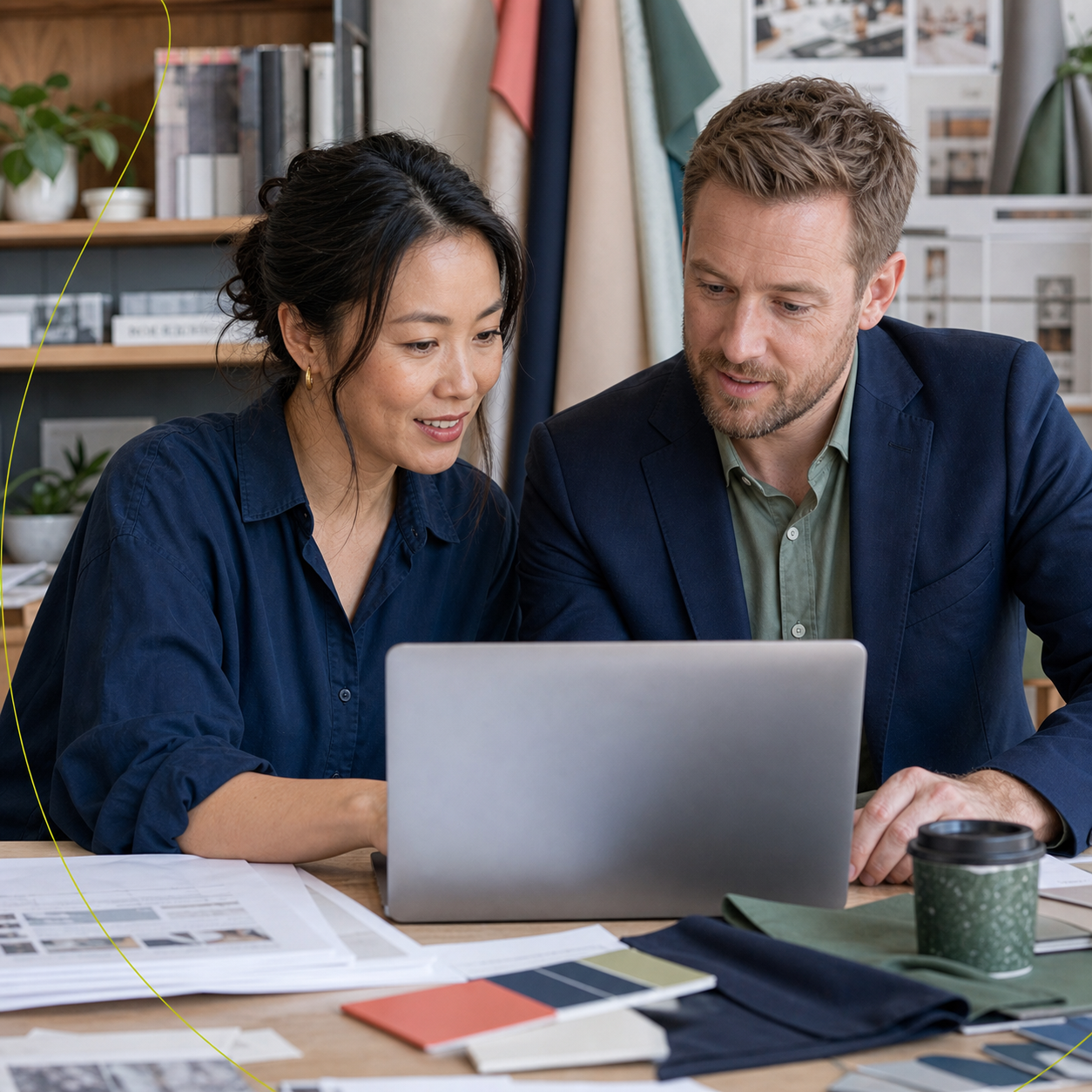 Loan options being compared on a laptop